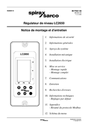 Spirax Sarco LC2650 Notice De Montage Et D'entretien