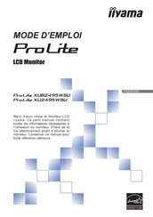 Iiyama Pro Lite XUB2495WSU Mode D'emploi
