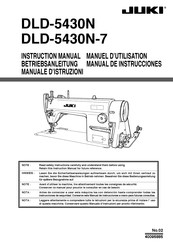JUKI DLD-5430N-7 Manuel D'utilisation