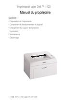 Dell 1100 Manuel Du Propriétaire