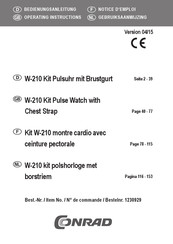 Conrad Kit W-210 Notice D'emploi