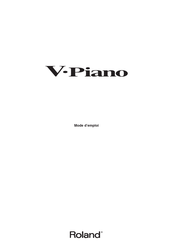 Roland V-Piano Mode D'emploi