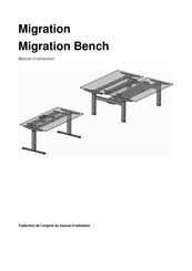 Steelcase Migration Bench Manuel D'utilisation