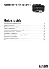 Epson WorkForce 645 Série Guide Rapide