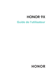 honor 9X Guide De L'utilisateur