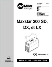 Miller Maxstar 00 DX Manuel De L'utilisateur