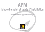 AUDAC APM Mode D'emploi Et Guide D'installation