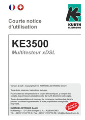 Kurth Electronic KE3500 Notice D'utilisation