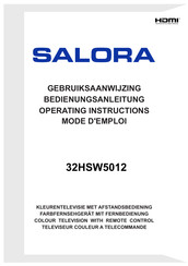 Salora 32HSW5012 Mode D'emploi