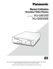 Panasonic WJ-GXE500E Manuel D'utilisation