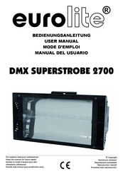 EuroLite SUPERSTROBE 2700 Mode D'emploi
