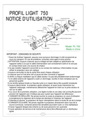 EuroLite PL-750 Notice D'utilisation