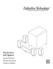 Definitive Technology ProCinema 400 System Guide D'utilisation