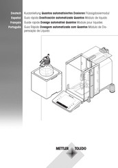 Mettler Toledo Quantos Série Guide Rapide