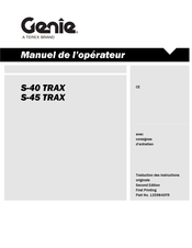 Genie S-45 TRAX Manuel De L'opérateur