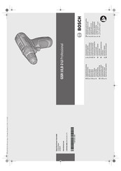 Bosch GSR 10,8-2-LI Professional Notice Originale