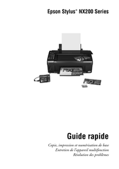 Epson Stylus NX200 Série Guide Rapide