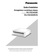 Panasonic WJ-ND400K Guide D'installation