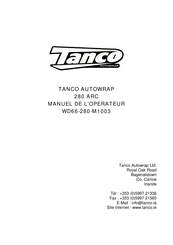 Tanco Autowrap 280 ARC Manuel De L'opérateur