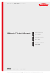 Fronius AB EtherNet/IP Instructions De Service