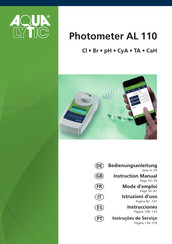 Aqualytic Photometer AL100 Mode D'emploi