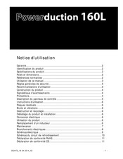 GYS Powerduction 160L Notice D'utilisation