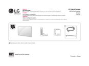 LG Digital Signage 70UL3E Guide De Configuration Rapide