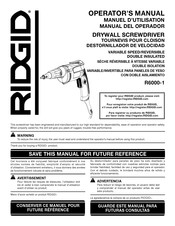 RIDGID R6000-1 Manuel D'utilisation