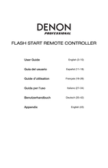 Denon Professional Flash Start Remote Guide D'utilisation