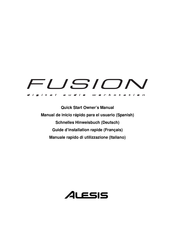 Alesis Fusion 6HD Guide D'installation Rapide