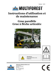 TREJON MULTIFOREST V Série Instructions D'utilisation Et De Maintenance