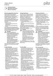 Pilz S1MS Ex Manuel D'utilisation