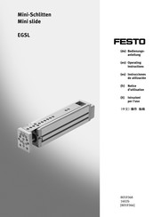 Festo EGSL-45-200 Notice D'utilisation