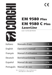 Corghi EM 9580 Plus LaserLine Manuel D'utilisation