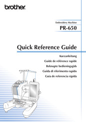 Brother PR-650 Guide De Référence Rapide