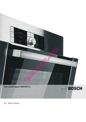 Bosch HBC36D7.4. Mode D'emploi