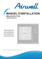 Airwell WELLEA SPLIT AW-YHPS10-H91 Manuel D'installation