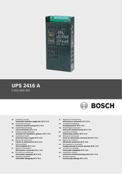 Bosch UPS 2416 A Manuel D'installation