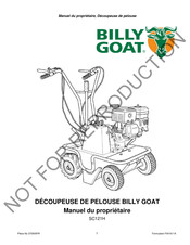 Billy Goat SC121H Manuel Du Propriétaire