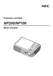 NEC NP100 Mode D'emploi