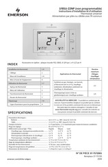 Emerson 1F85U-22NP Instructions D'installation Et D'utilisation