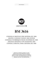 Mackie Designs RCF BM 3616 Instructions D'installation Et D'emploi