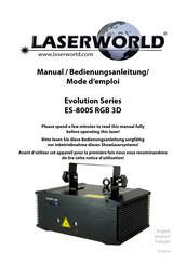 Laserworld Evolution ES-800S RGB 3D Mode D'emploi