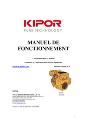 Kipor KG690G Manuel De Fonctionnement