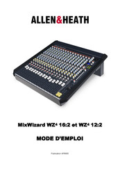 Allen & Heath MixWizard WZ4 16:2 Mode D'emploi