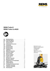 REMS Turbo K Notice D'utilisation