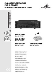 Monacor PA-6600 Mode D'emploi