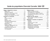 Chevrolet Corvette 2009 Guide Du Propriétaire