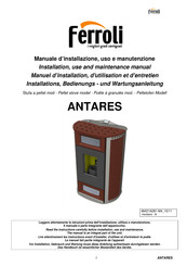 Ferroli ANTARES Manuel D'installation, D'utilisation Et D'entretien