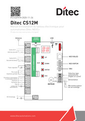 Ditec CS12M Manuel D'installation
